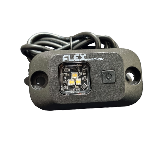 Flex 12V Dual Colour LED Rock Light with Switch