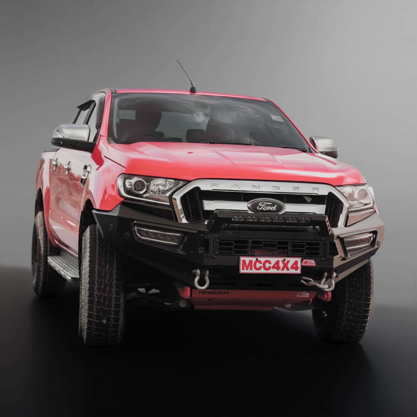 MCC Pegasus alloy front bumper replacement bullbar for Ford Ranger T7 2016–2023 no bumper cut