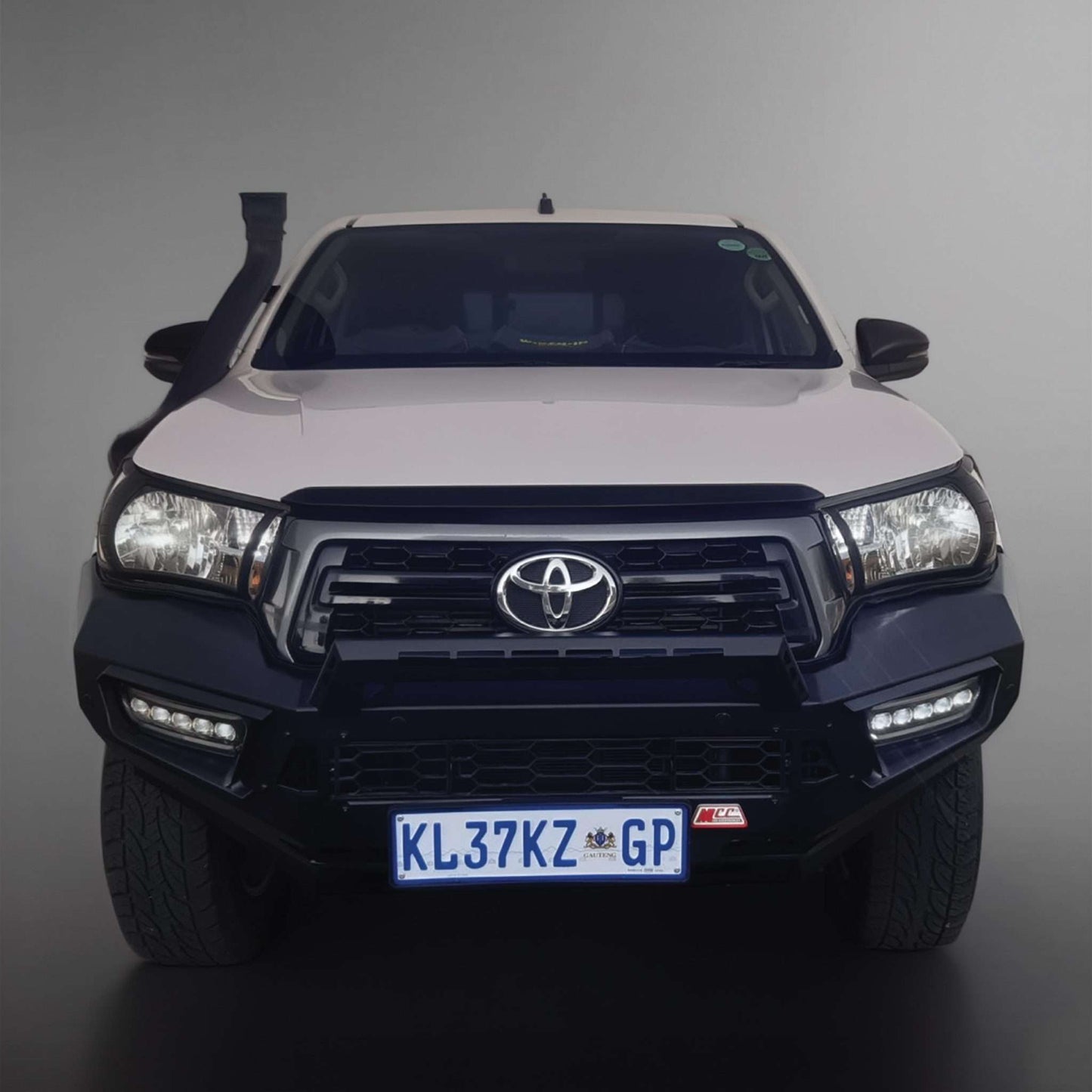 MCC Pegasus style mild steel bumper replacement bullbar for Toyota Hilux GD6 Rocco Dakar Legend 50 2018–2020