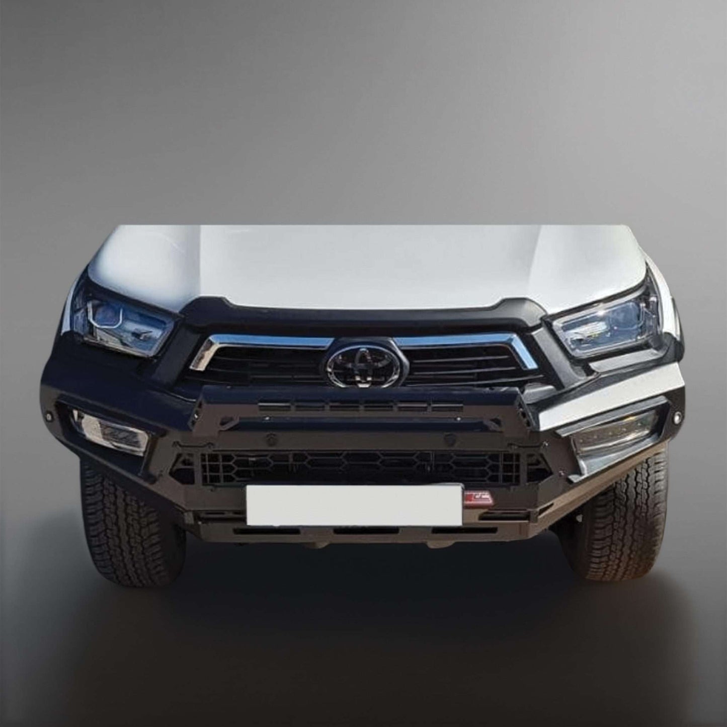 MCC Pegasus style mild steel bumper replacement bullbar for Toyota Hilux GD6 Legend or Raider 2020 to current