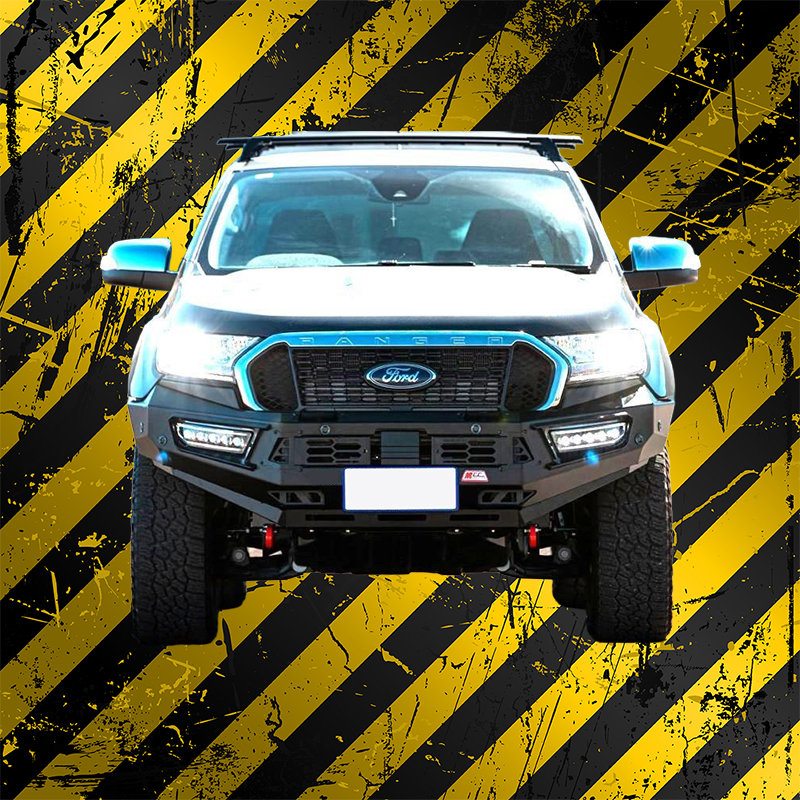 MCC Pegasus mild steel front bumper replacement bullbar for Ford Ranger T7 and Everest 2016–2023