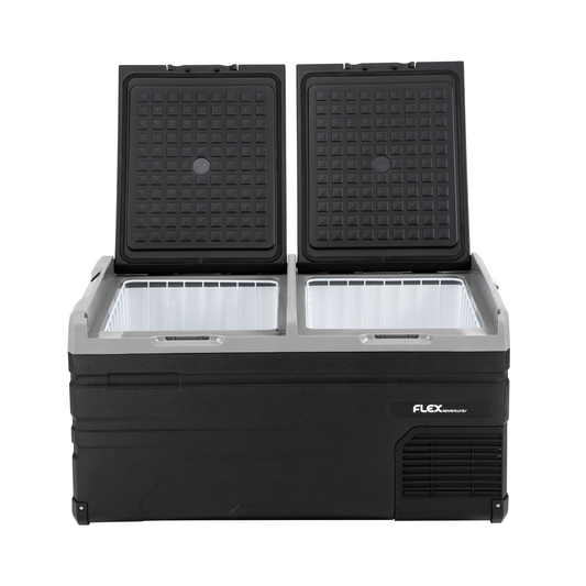 Flex TW95 Dual-Zone Camping Fridge-Freezer (12/24V + AC, Bluetooth App Control)