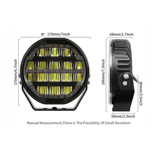 Flex 7” Round LED Driving Lights