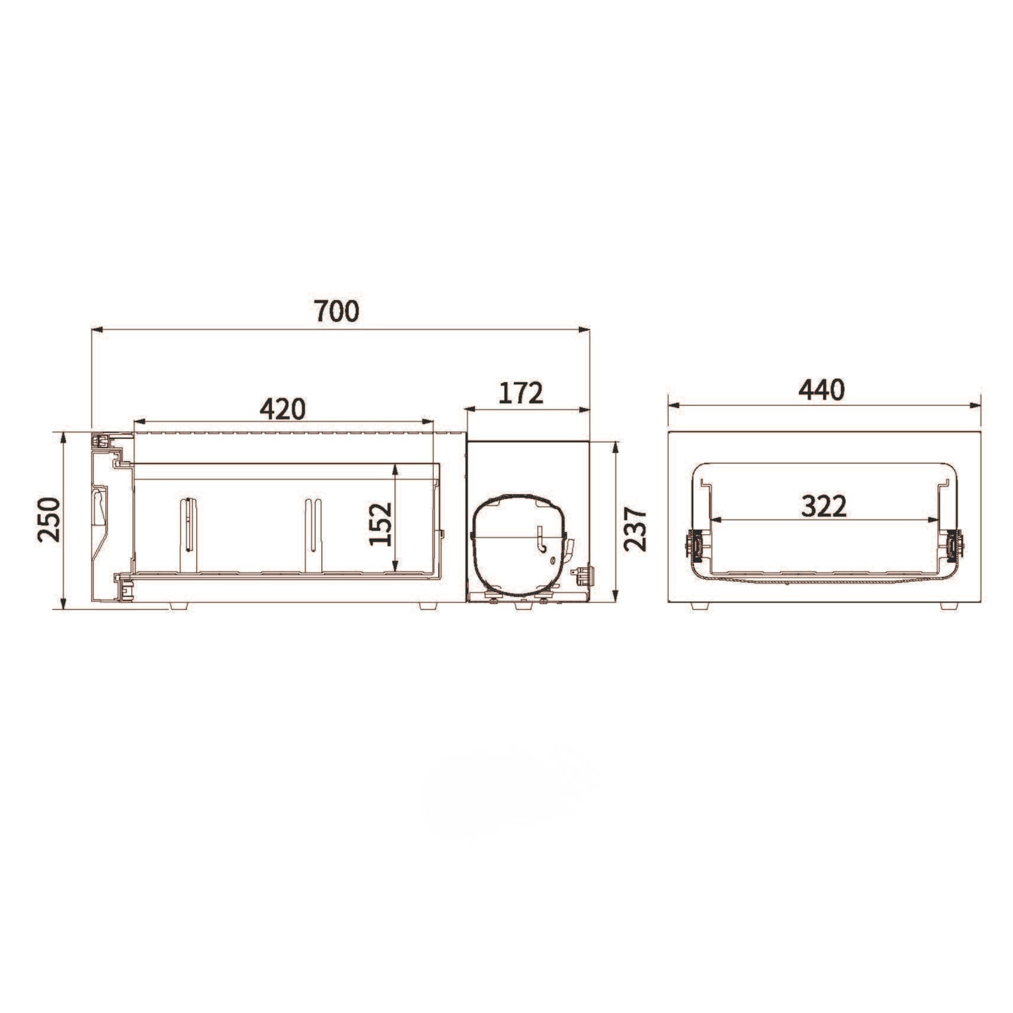 Flex D30 Single-Zone Camping Fridge/Freezer (12/24V, Bluetooth App Control)