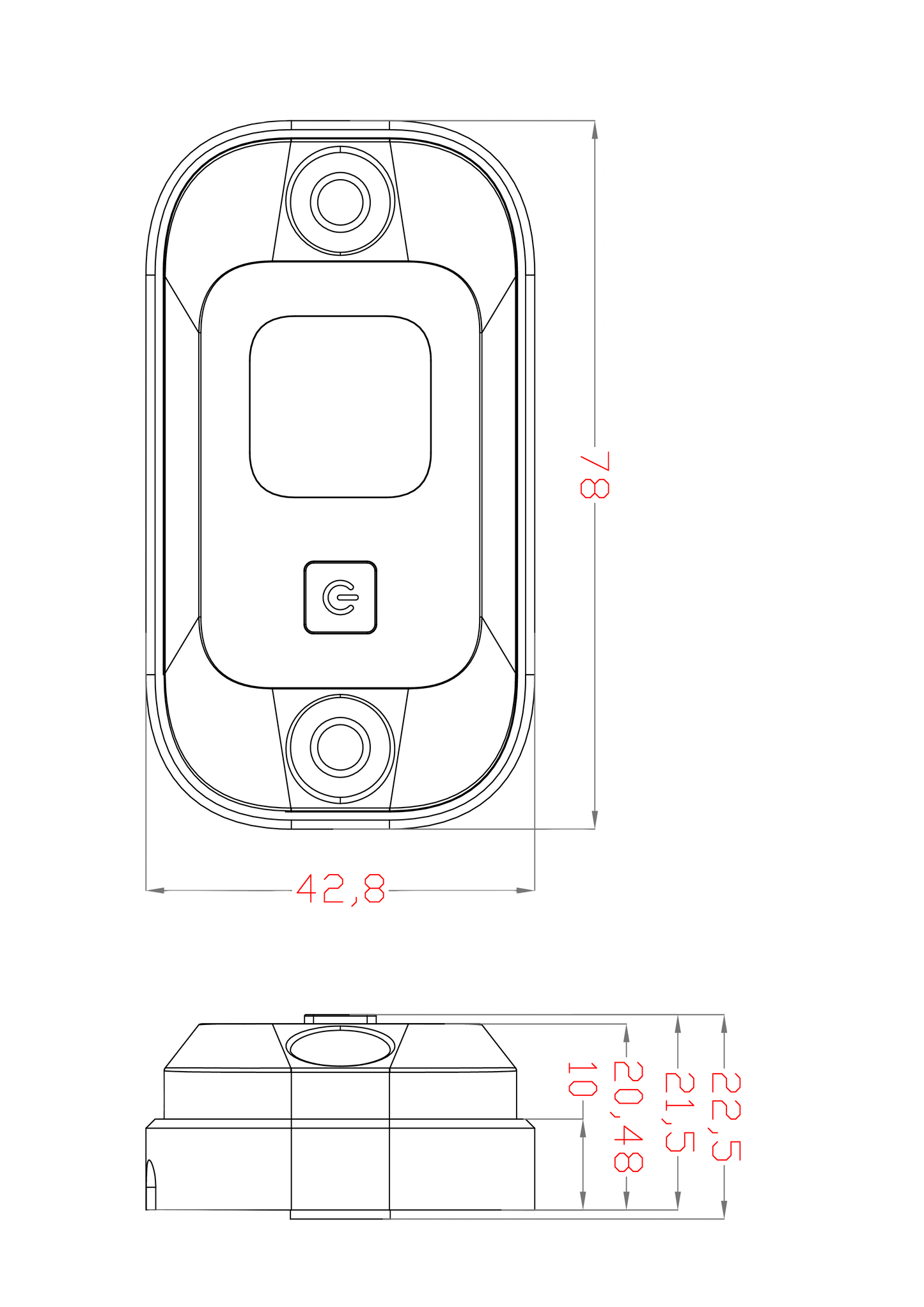 12v LED Dual colour rock light. " Built in switch "