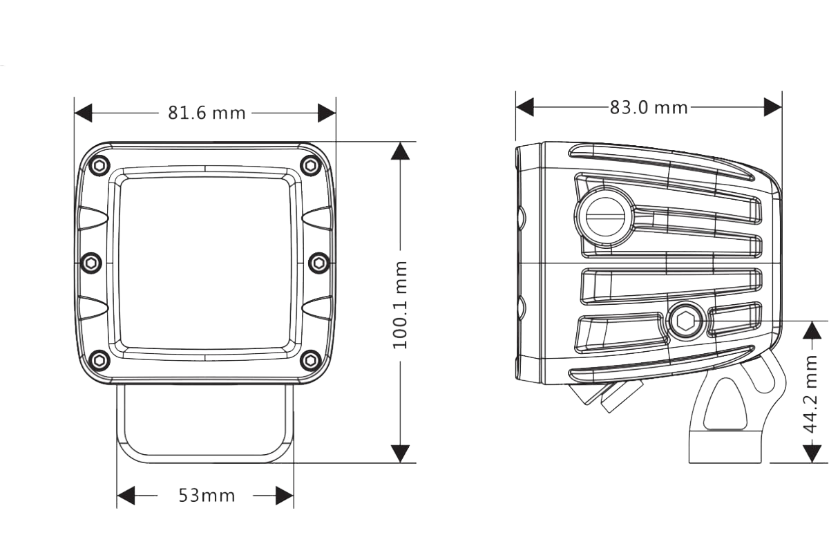 Dual colour Pod lights