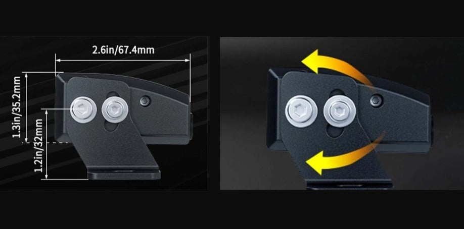 6″ White and Golden LED Light Bar