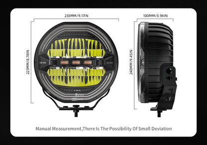 Flex 9" Round LED Driving Lights
