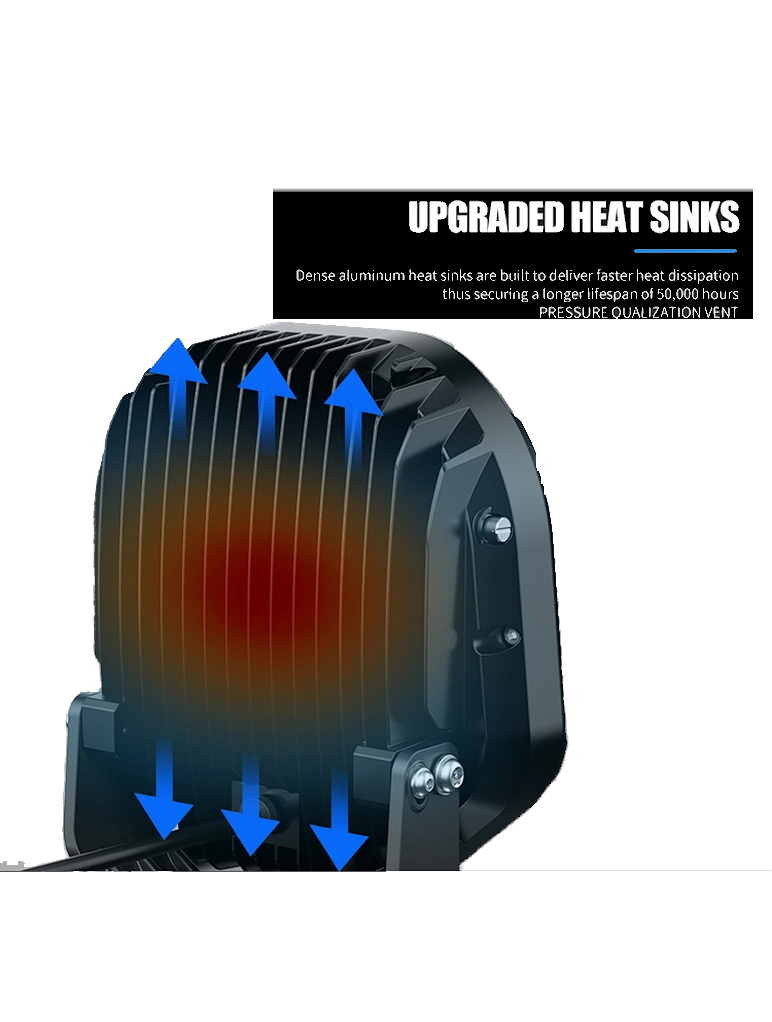 9″ New Flex Driving Light dual DRL set
