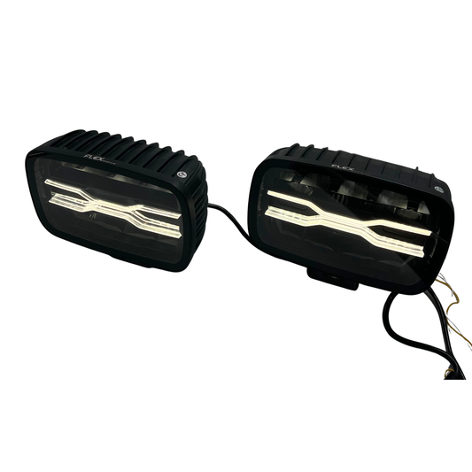 Flex 9" Rectangular LED Driving Lights