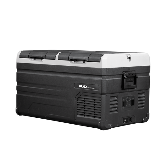 Flex TW75 Dual-Zone Camping Fridge-Freezer (12/24V + AC, Bluetooth App Control)