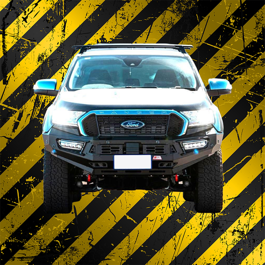 MCC Pegasus mild steel front bumper replacement bullbar for Ford Ranger T7 and Everest 2016–2023
