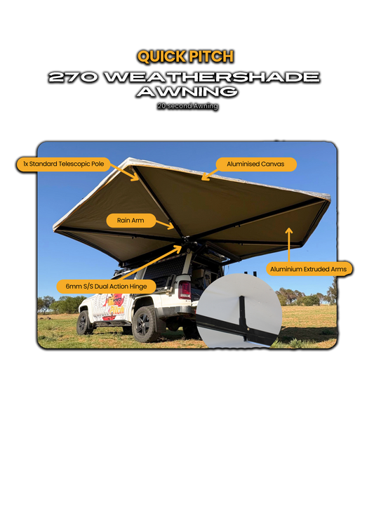 QUICK PITCH WEATHERSHADE 20 SEC AWNING