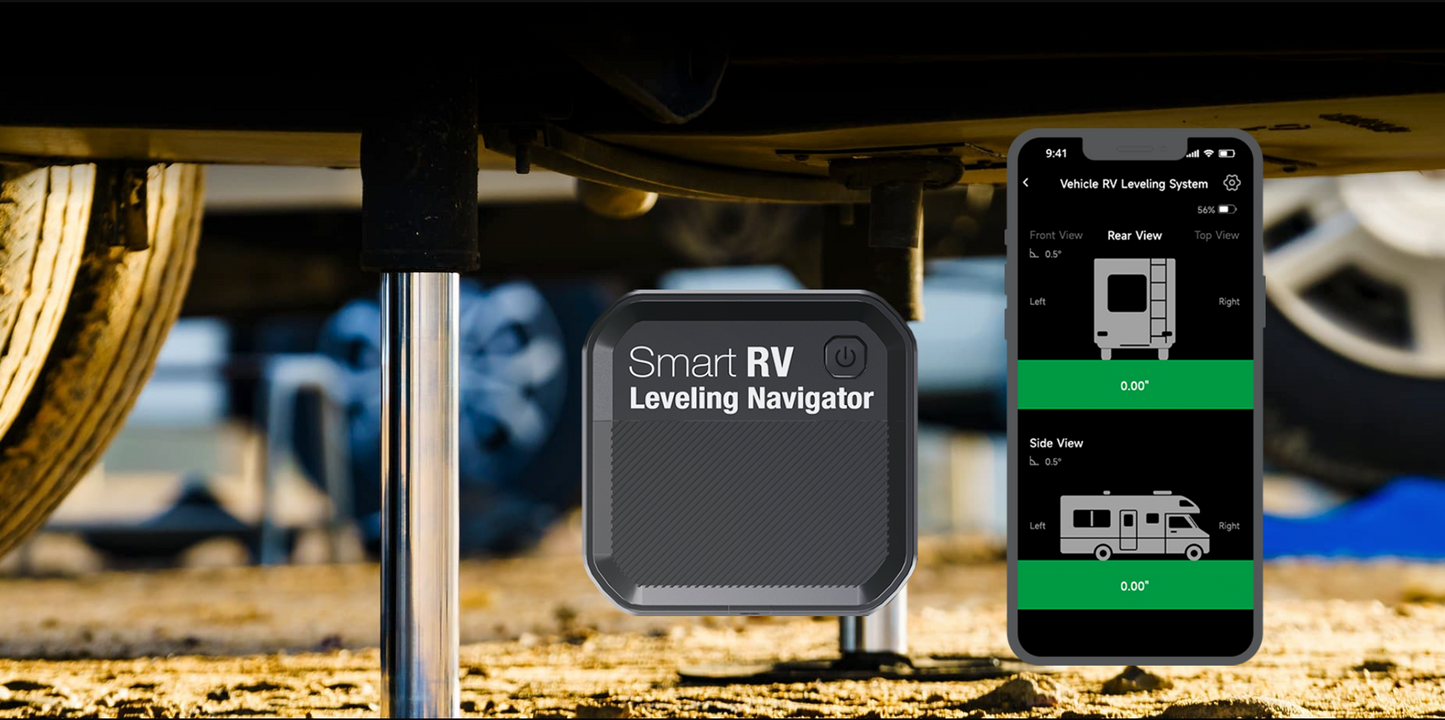 Smart RV Leveling Navigator | Wireless Bluetooth Caravan Leveler