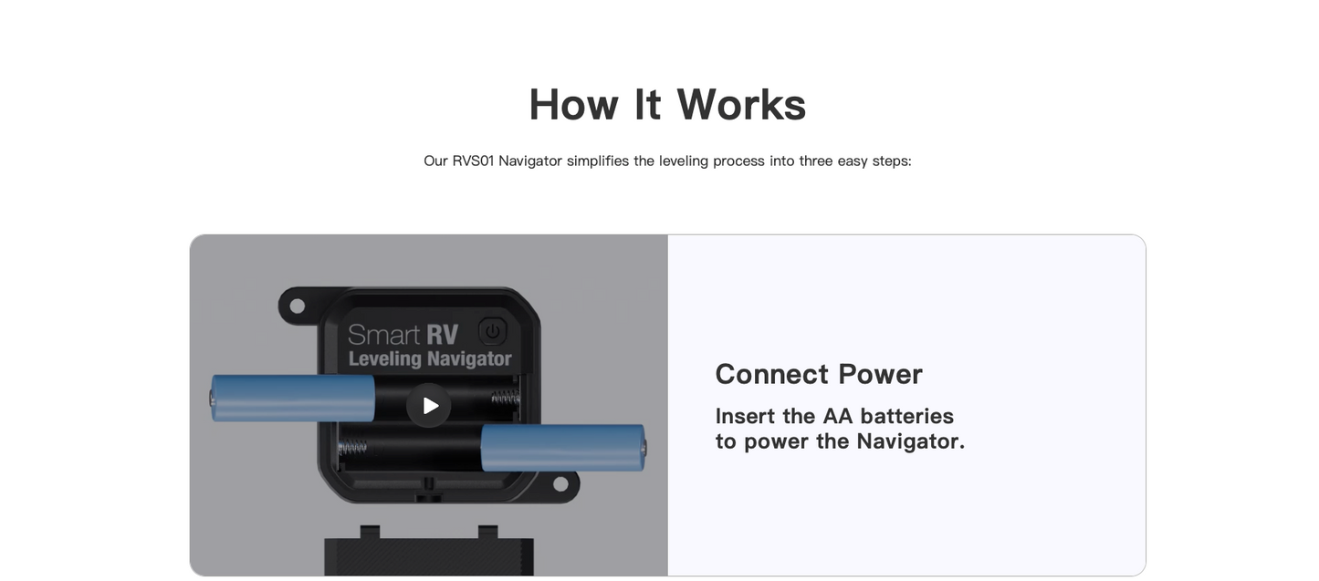 Smart RV Leveling Navigator | Wireless Bluetooth Caravan Leveler