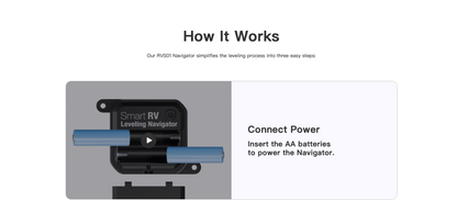 Smart RV Leveling Navigator | Wireless Bluetooth Caravan Leveler