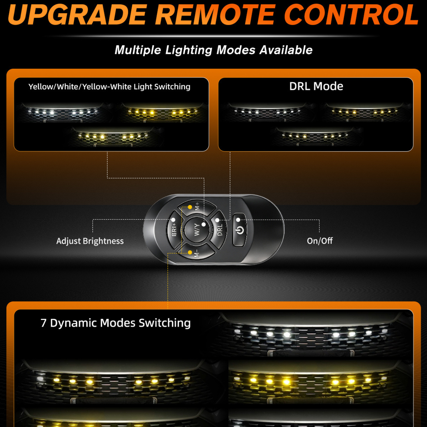Flex Tri-Colour LED Grill Lights
