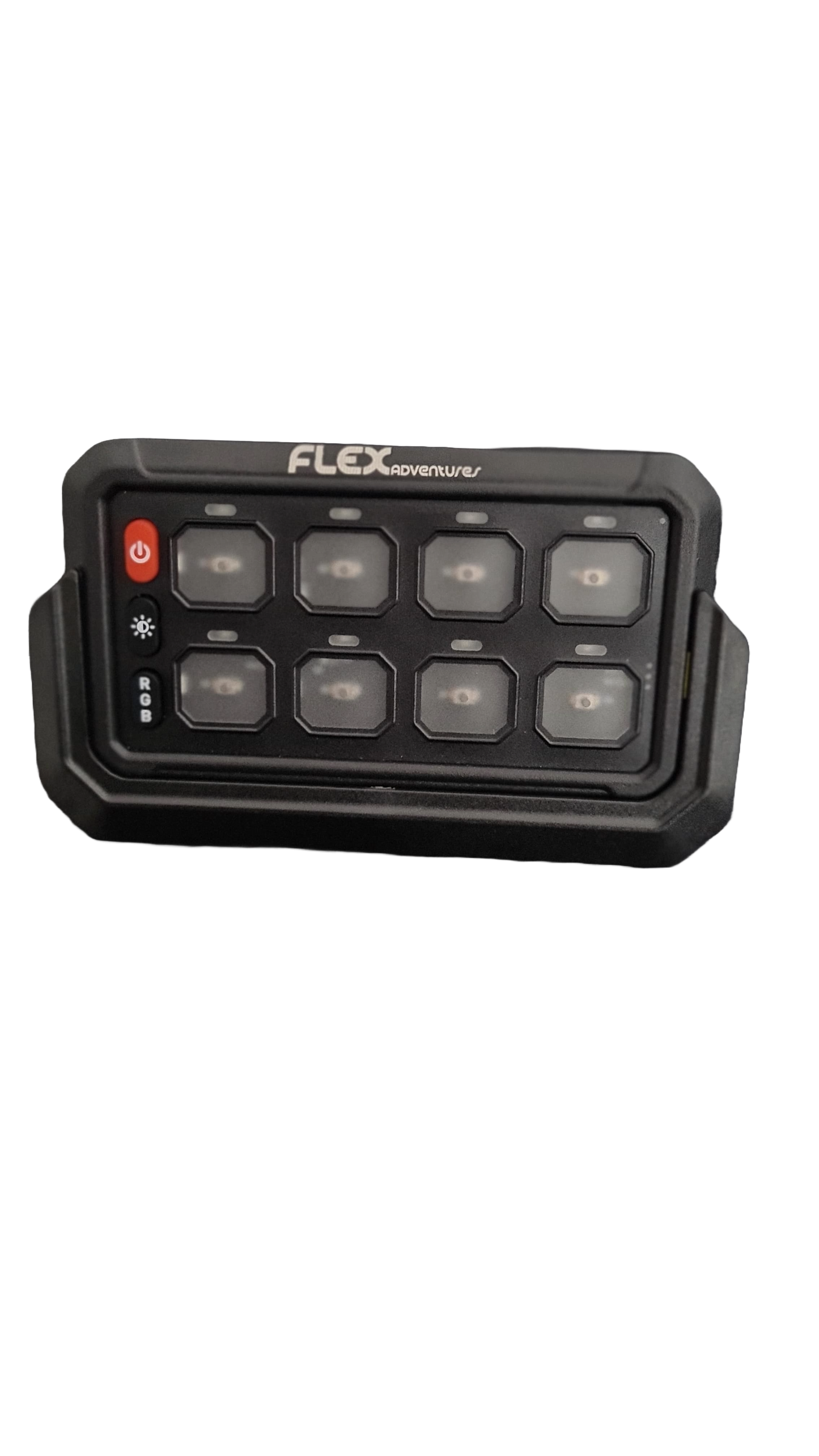 Flex 8G Wireless Switch Panel | 12V/24V 4x4 Accessory Control System (80A, RGB Backlighting, Wireless Range)