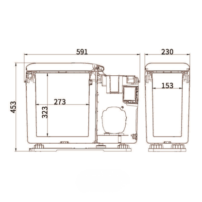 Flex CF15 Centre Console Fridge/Freezer (12/24V, Bluetooth App Control)