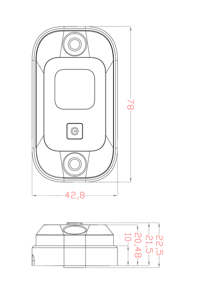 12v LED Dual colour rock light. " Built in switch "