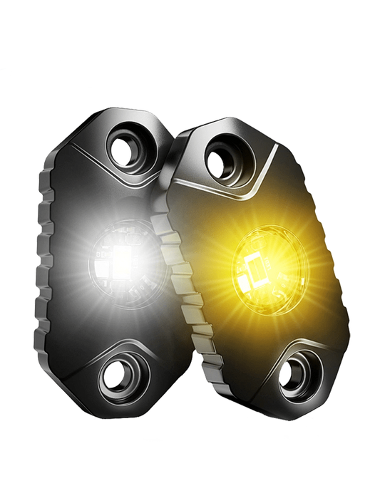 Dual colour LED Rock Light ( White & Yellow )
