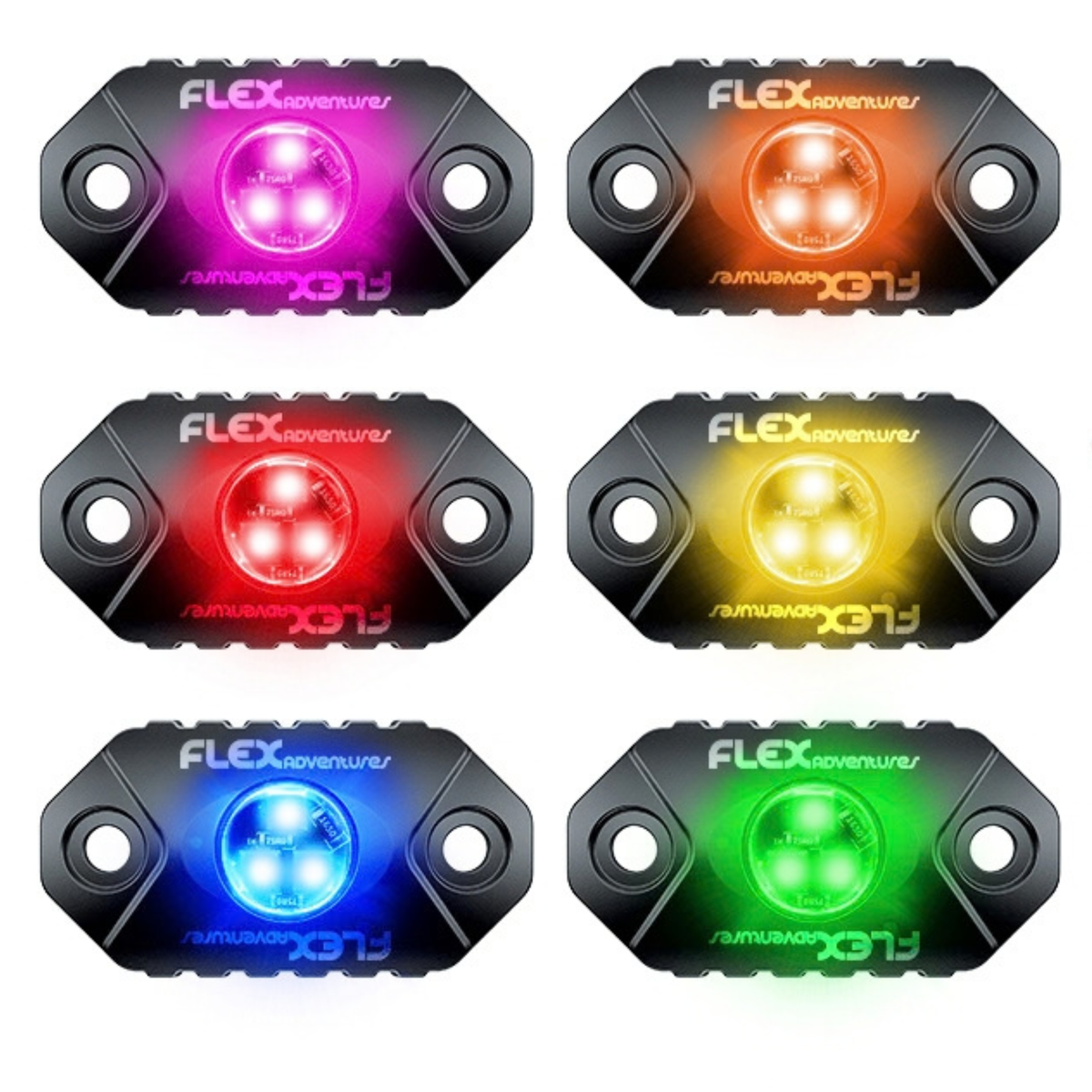 Flex RGB Rock Light Kit x6