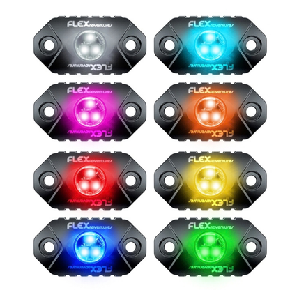 Flex RGB Rock Light Kit x8